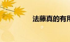 法藤真的有用吗（法藤）