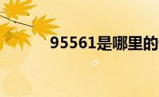 95561是哪里的号码（95561）