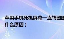 苹果手机死机屏幕一直转圈圈（苹果手机死机屏幕转圈圈是什么原因）