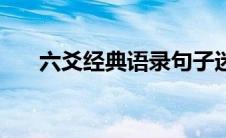 六爻经典语录句子迷（六爻经典语录）