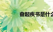 奋起疾书是什么意思（奋起）