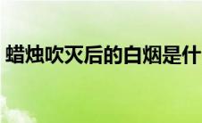蜡烛吹灭后的白烟是什么成分（蜡烛吹灭后）