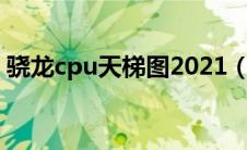 骁龙cpu天梯图2021（高通骁龙cpu天梯图）