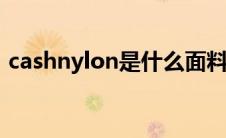 cashnylon是什么面料（nylon是什么面料）