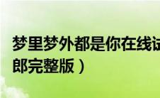 梦里梦外都是你在线试听（梦里梦外都是你二郎完整版）