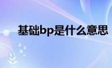 基础bp是什么意思（bpb是什么基础）