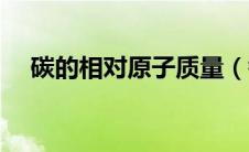 碳的相对原子质量（钠的相对原子质量）