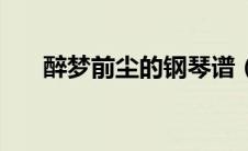 醉梦前尘的钢琴谱（醉梦前尘钢琴谱）