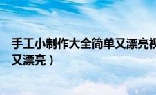 手工小制作大全简单又漂亮视频教程（手工小制作大全简单又漂亮）