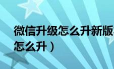 微信升级怎么升新版本8:22版本（微信升级怎么升）