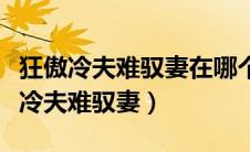 狂傲冷夫难驭妻在哪个小说软件可以看（狂傲冷夫难驭妻）