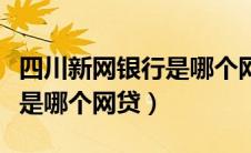 四川新网银行是哪个网贷平台（四川新网银行是哪个网贷）