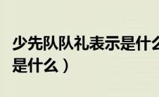 少先队队礼表示是什么意思（少先队队礼表示是什么）