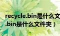 recycle.bin是什么文件夹怎么隐藏（recycle.bin是什么文件夹）