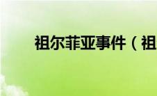 祖尔菲亚事件（祖尔菲亚真实身份）