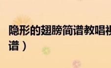 隐形的翅膀简谱教唱视频（隐形的翅膀竖笛简谱）