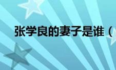 张学良的妻子是谁（张学良真正的妻子）