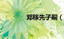 邓稼先子嗣（邓稼先儿子）