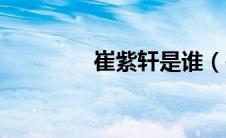 崔紫轩是谁（崔紫轩简介）