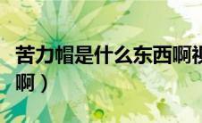 苦力帽是什么东西啊视频（苦力帽是什么东西啊）