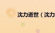 沈力逝世（沈力个人资料简介）