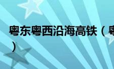 粤东粤西沿海高铁（粤西沿海高铁经济带简介）