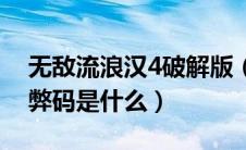 无敌流浪汉4破解版（无敌流浪汉4中文版作弊码是什么）