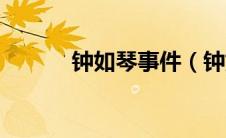 钟如琴事件（钟如九事件简介）