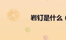 岩钉是什么（岩钉原理）
