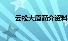云松大厦简介资料（云松大厦简介）