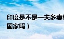 印度是不是一夫多妻制?（印度是一夫多妻的国家吗）
