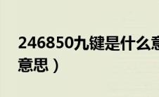 246850九键是什么意思（234824九键什么意思）