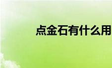 点金石有什么用（点金石配方）
