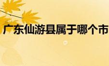 广东仙游县属于哪个市（仙游县属于哪个市）