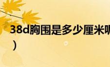 38d胸围是多少厘米呢（38d胸围是多少厘米）