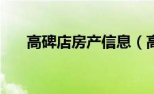高碑店房产信息（高碑店房产网简介）