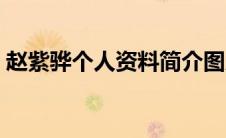 赵紫骅个人资料简介图片（赵紫骅个人资料）
