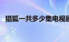 猎狐一共多少集电视剧（猎狐一共多少集）