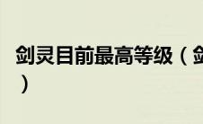 剑灵目前最高等级（剑灵等级最高是多少星级）