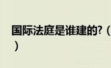 国际法庭是谁建的?（国际法庭设在什么地方）
