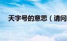 天字号的意思（请问天字号是什么意思）