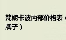 梵妮卡波内部价格表（梵卡尼洛是什么哪国的牌子）