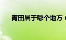 青田属于哪个地方（青田属于哪个市）