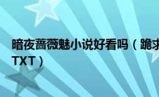 暗夜蔷薇魅小说好看吗（跪求悠然天下《暗夜蔷薇魅》全本TXT）