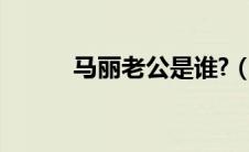 马丽老公是谁?（马丽老公是谁）