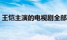 王恺主演的电视剧全部（王凯主演的电视剧）