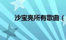 沙宝亮所有歌曲（沙宝亮好听的歌）