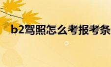 b2驾照怎么考报考条件（B2驾照怎么考）