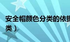 安全帽颜色分类的依据是什么（安全帽颜色分类）
