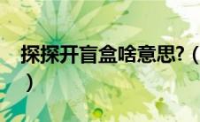 探探开盲盒啥意思?（探探开盲盒是什么意思）